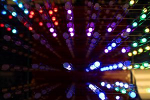 Maker Faire Detroit Michigan has many cool STEM Science Technology Engineering and Math LED Array