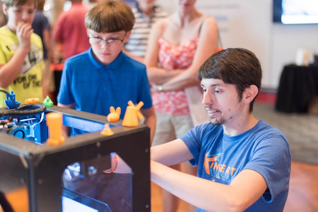 People at Maker Faire Detroit could use Kinvert laptops and 3D Printer to make their own creation