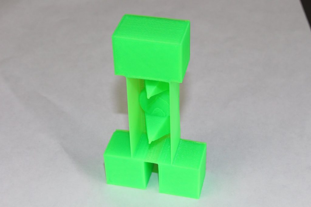 A student designed and 3D Printed a cool hollow Creeper