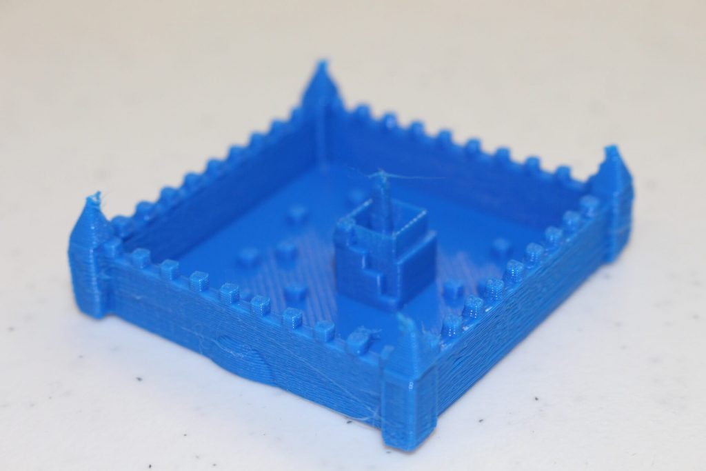 3D Printed Castle made in Kinvert STEM Class CAD Design