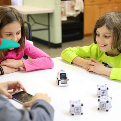 In Robotics for Kids and Teens Kinvert students use the Anki Cozmo SDK and Code Lab to Program a Robot Kit